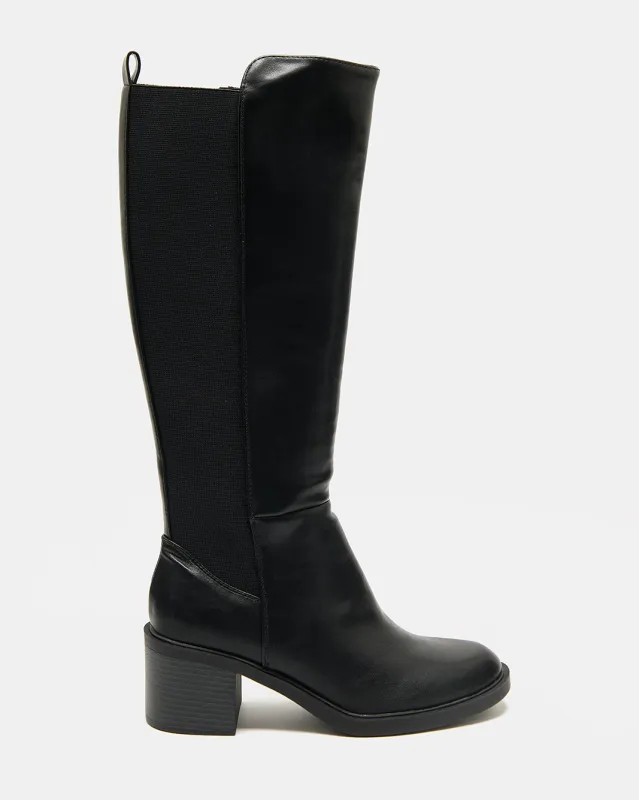 Women Black Equestrian Boots sold by Redtag