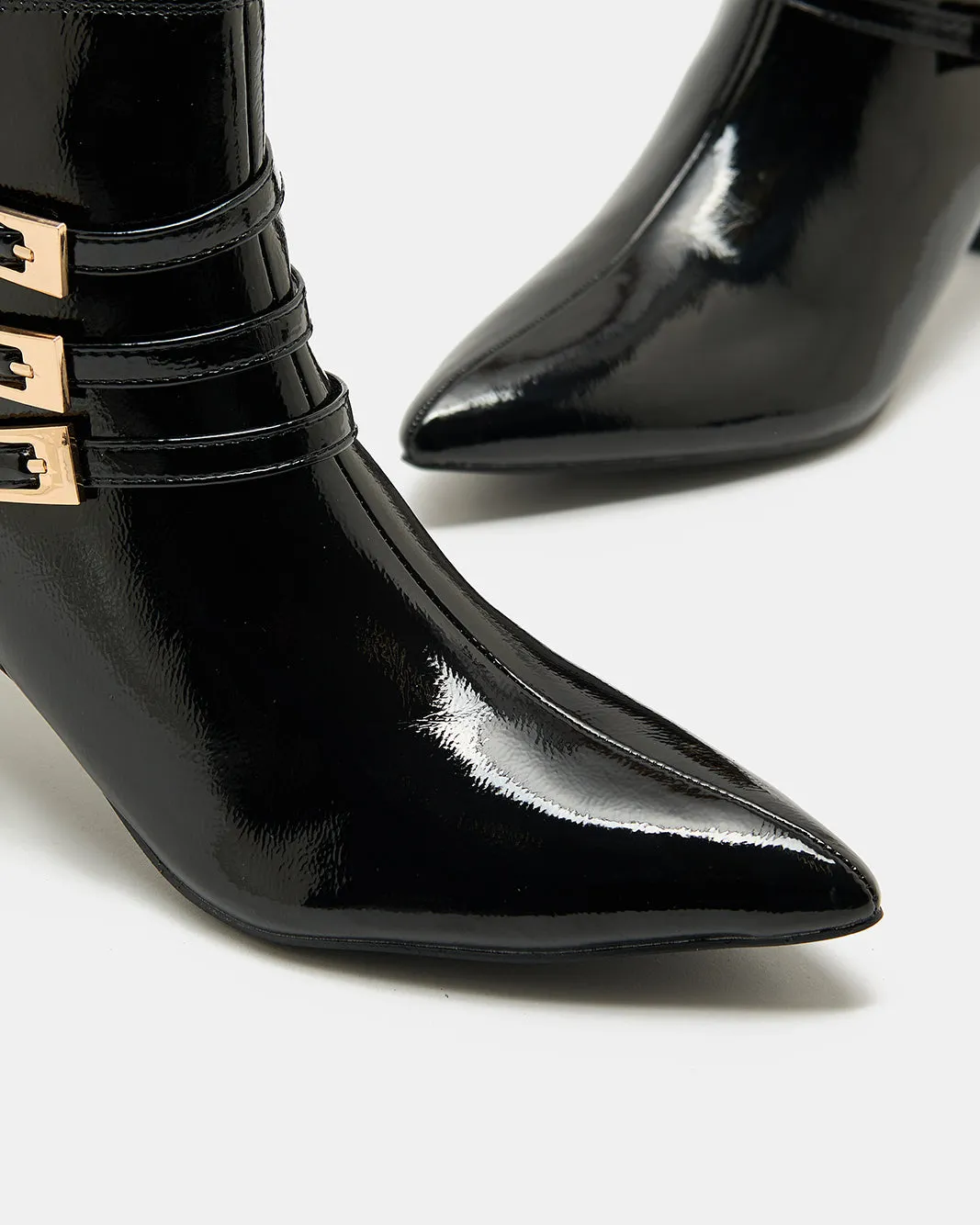 Women Black Buckle Trim Boot sold by Redtag product image thumbnail 3