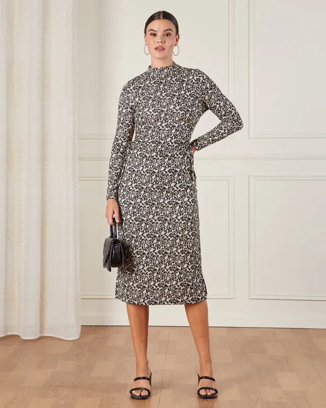 Women Beige Midi Dress sold by Redtag