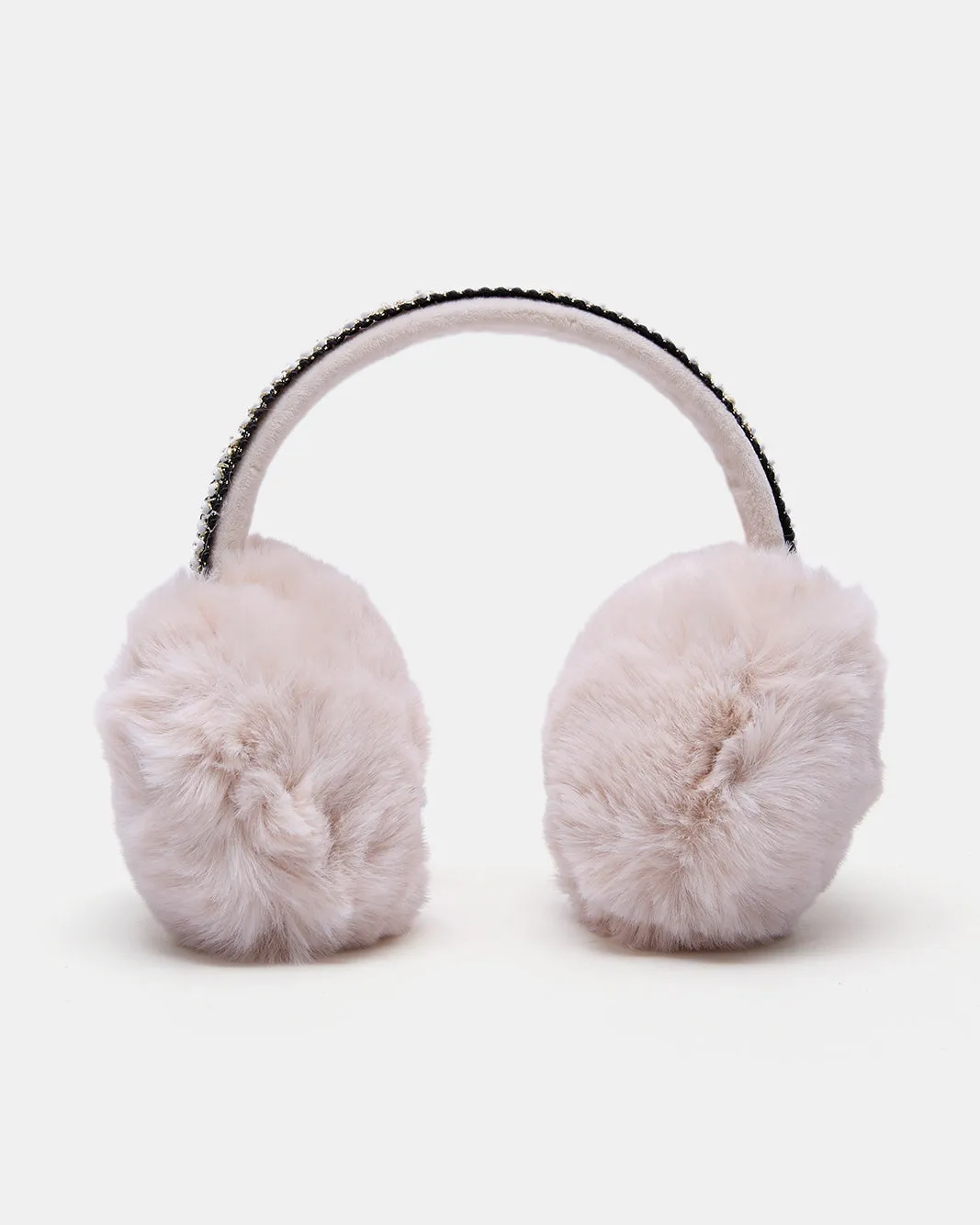 Women Pink Embellished Earmuff sold by Redtag