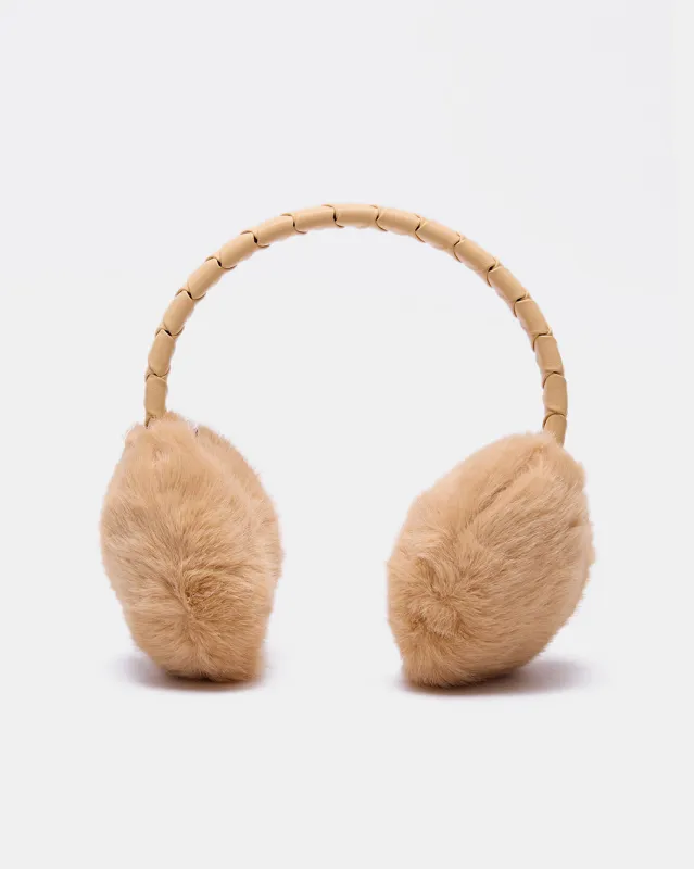 Women Brown Embellished Earmuff sold by Redtag