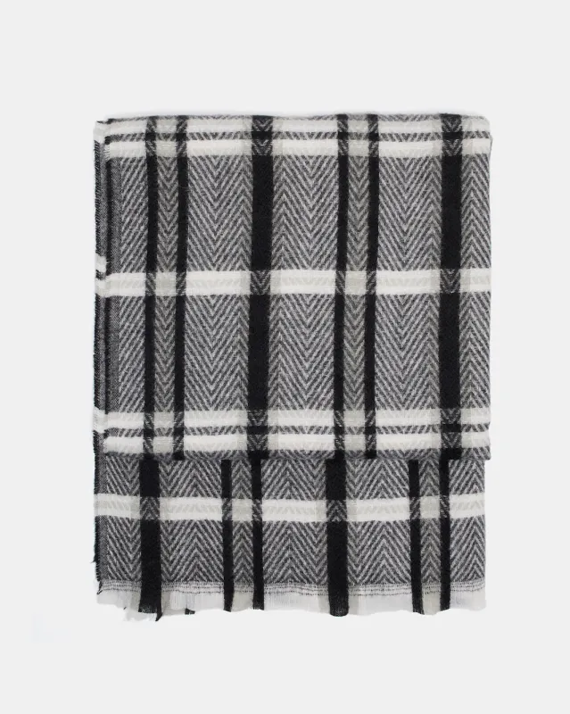 Men Grey Knitted Scarf sold by Redtag