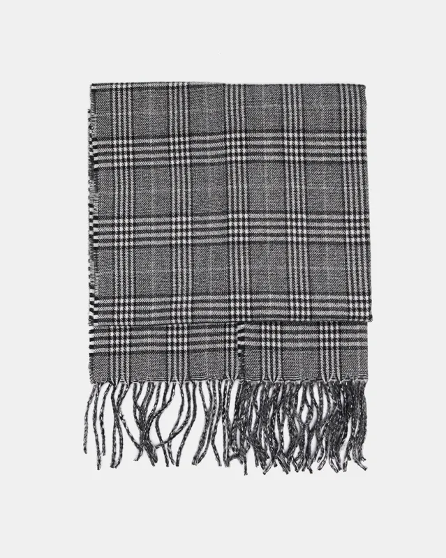 Men Grey Knitted Scarf sold by Redtag