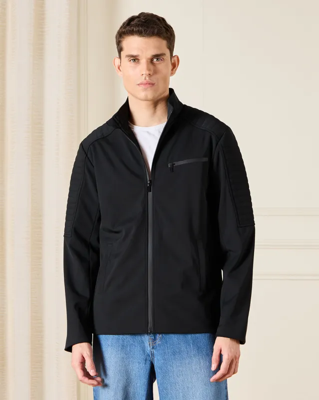Men Black Performance Jacket sold by Redtag