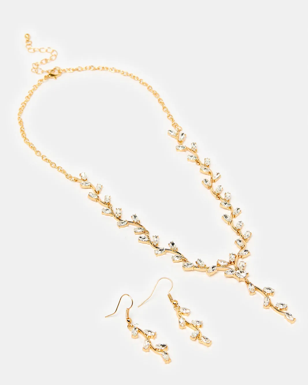 Women Gold Necklace And Earrings (2 Piece) sold by Redtag