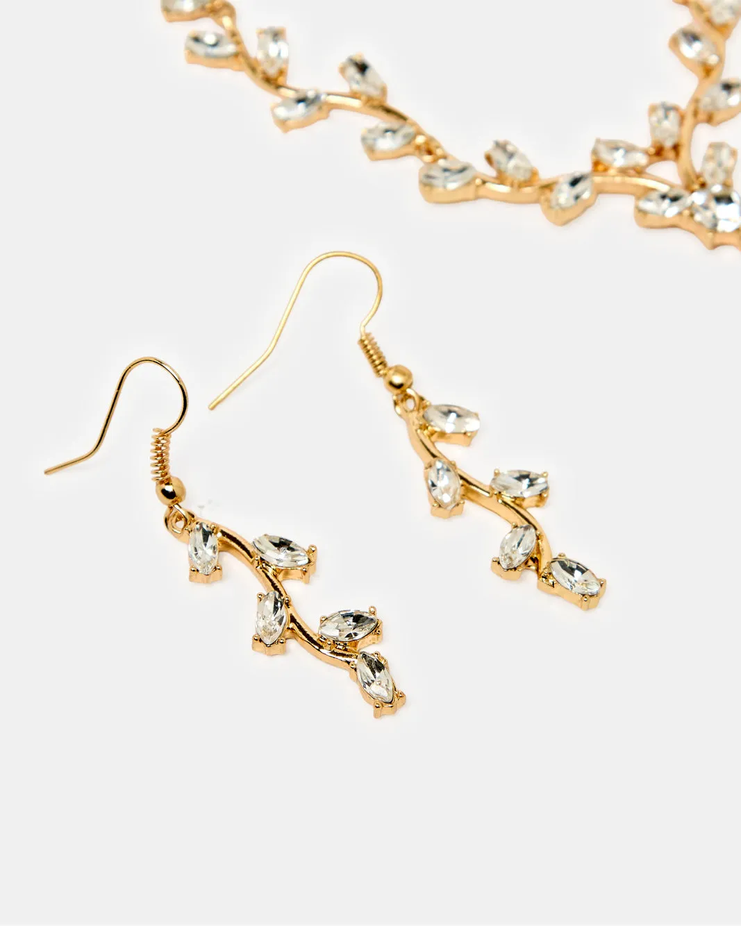 Women Gold Necklace And Earrings (2 Piece) sold by Redtag product image thumbnail 3