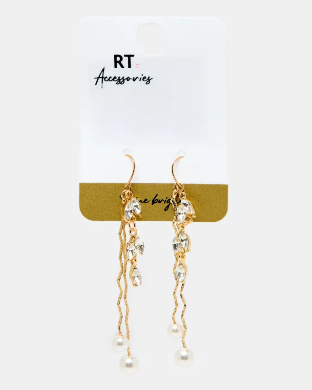 Women Gold Embellished Earring sold by Redtag