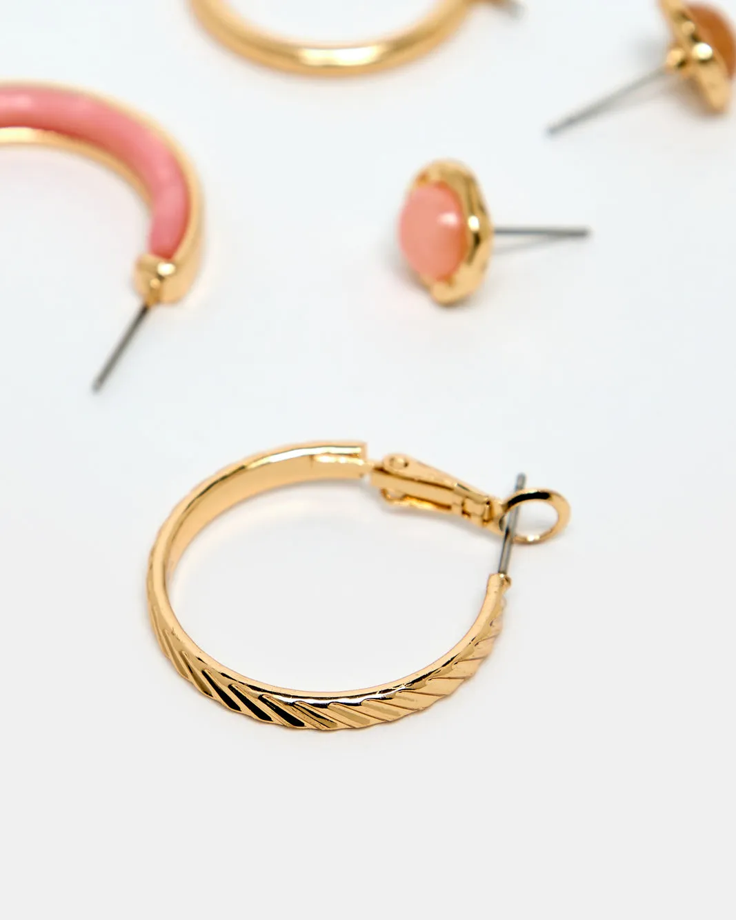 Women Gold Embellished Earrings Set (6 Piece) sold by Redtag product image thumbnail 4