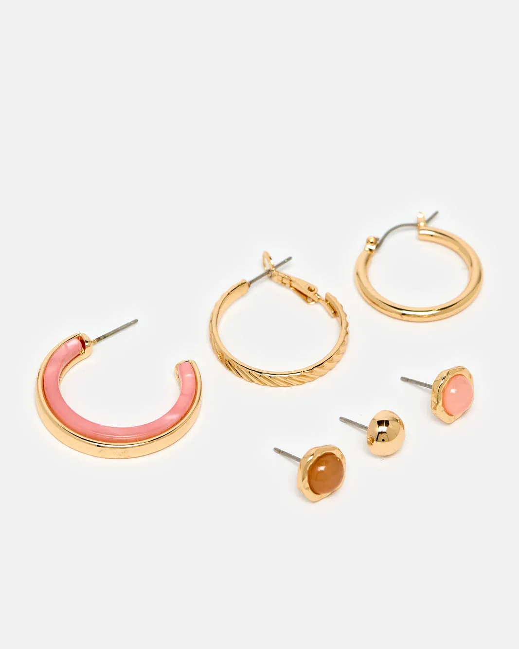 Women Gold Embellished Earrings Set (6 Piece) sold by Redtag product image thumbnail 2