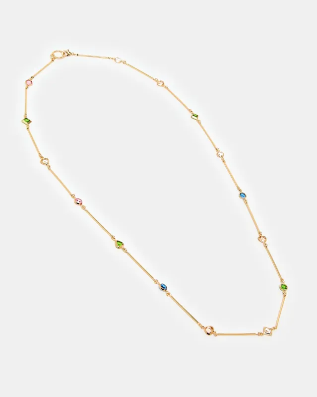 Women Gold Embellished Necklace sold by Redtag