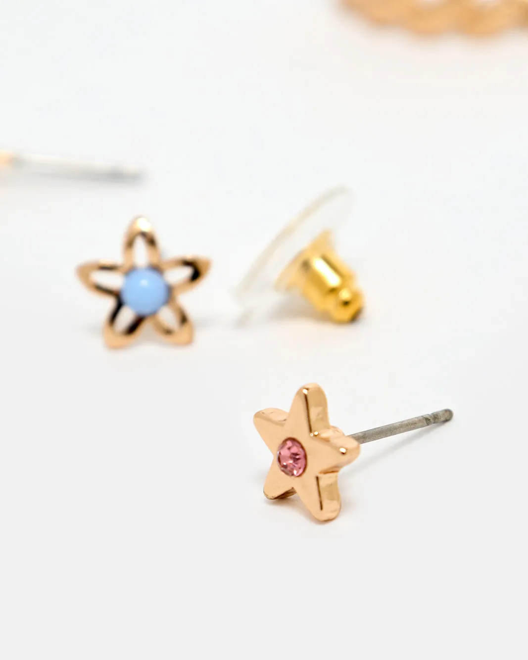 Women Gold Embellished Earring Set (3 Pairs) sold by Redtag product image thumbnail 4