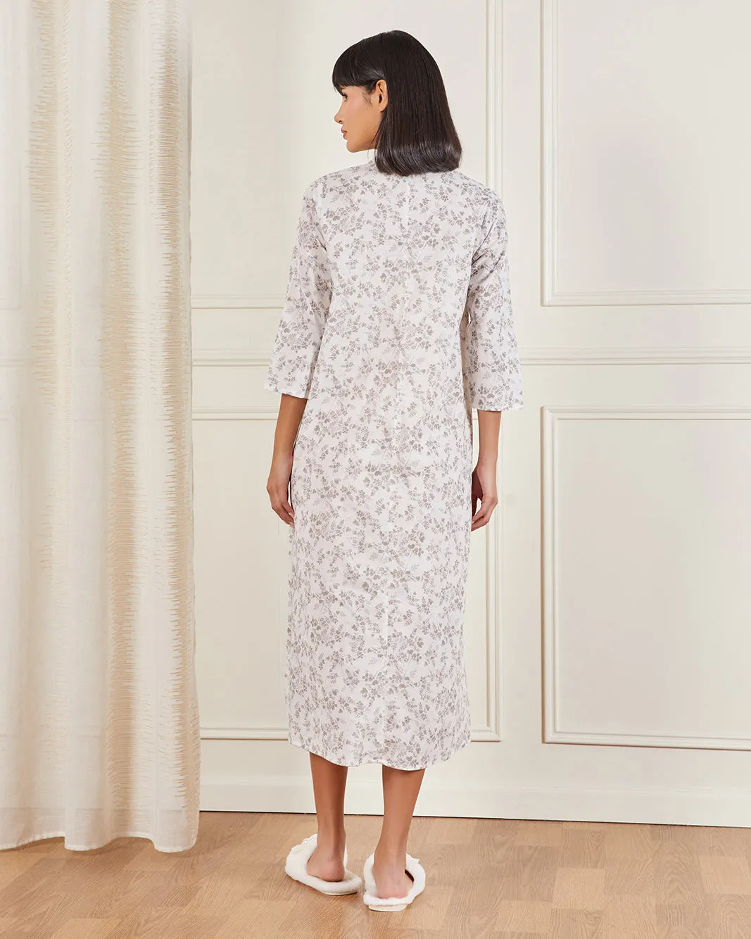 Women Beige Printed Night Gown sold by Redtag product image thumbnail 3