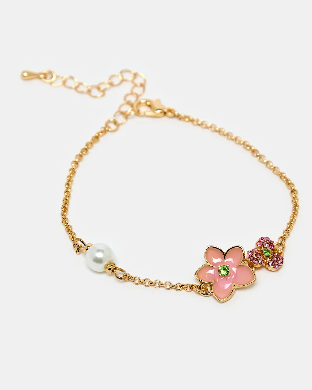 Women Gold Floral Embellished Jewelry Set (3 Piece) sold by Redtag product image thumbnail 4