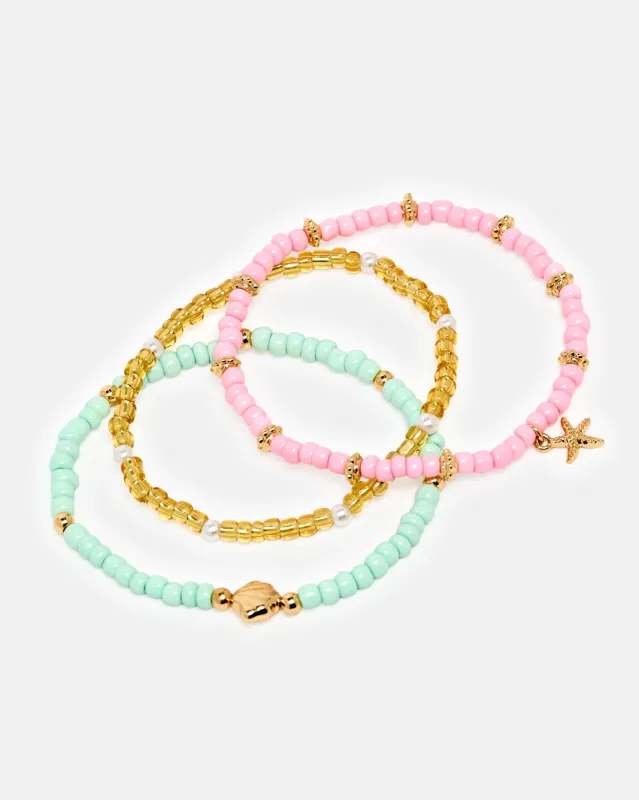 Women Assorted Embellished Anklet Set (Pack of 3) sold by Redtag