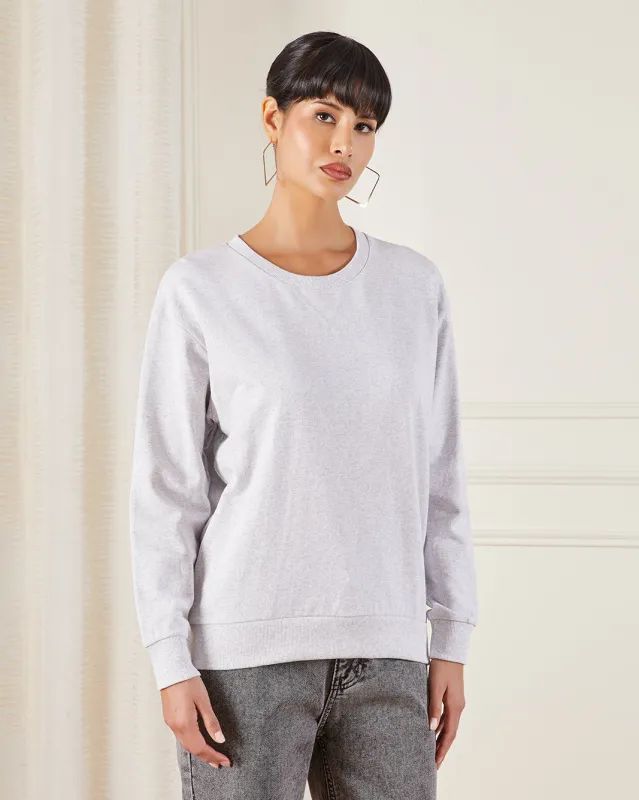 Women Grey Plain Active Sweatshirt sold by Redtag