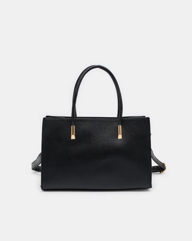 Women Black Solid Cross Body Bag sold by Redtag