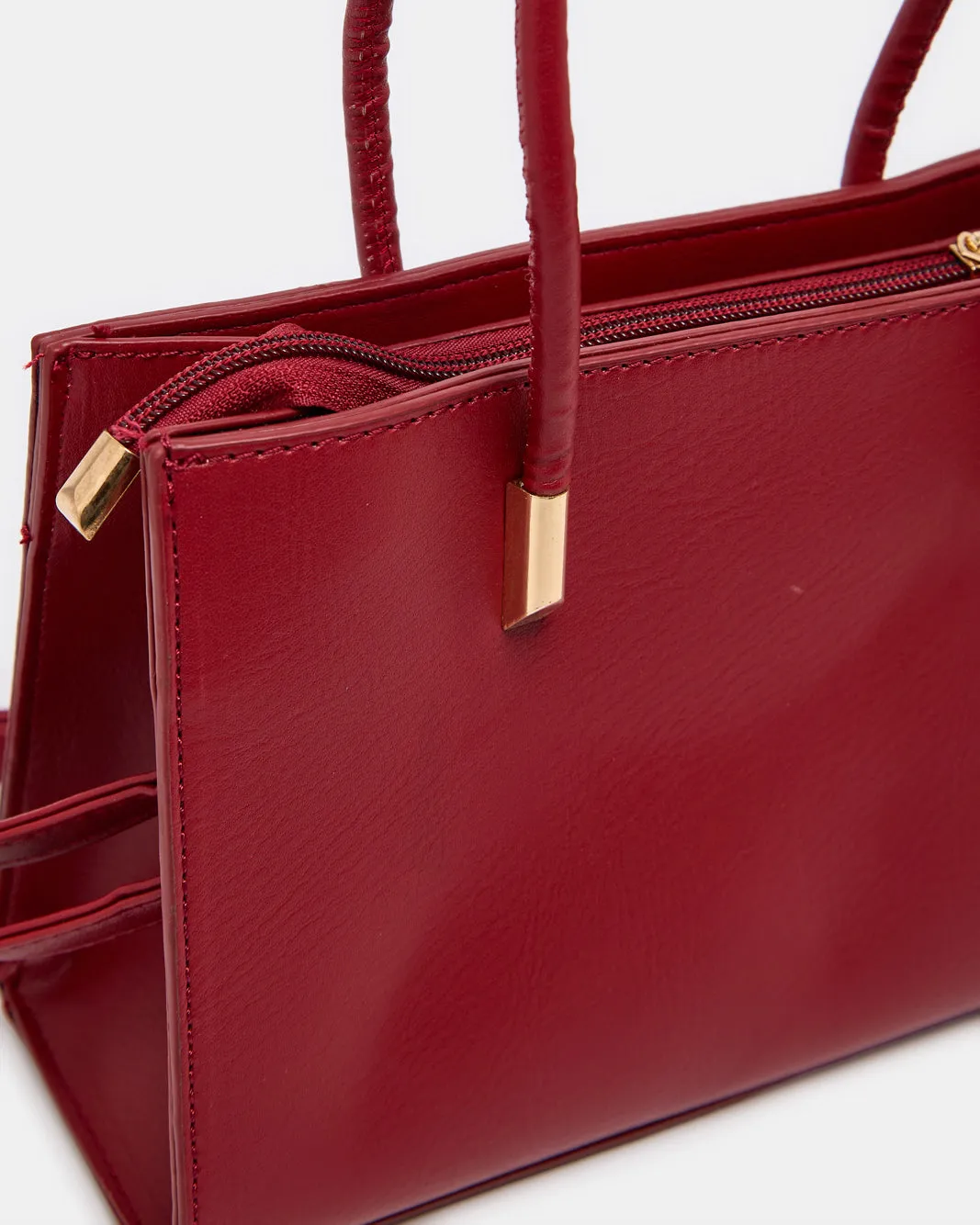 Women Burgundy Solid Cross Body Bag sold by Redtag product image thumbnail 2