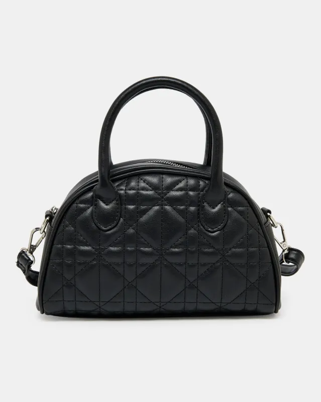 Women Black Textured Bollin Bag sold by Redtag