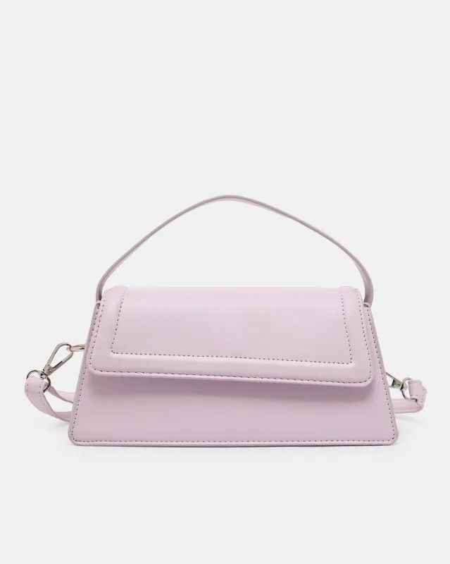 Women Lilac Flap Messenger sold by Redtag
