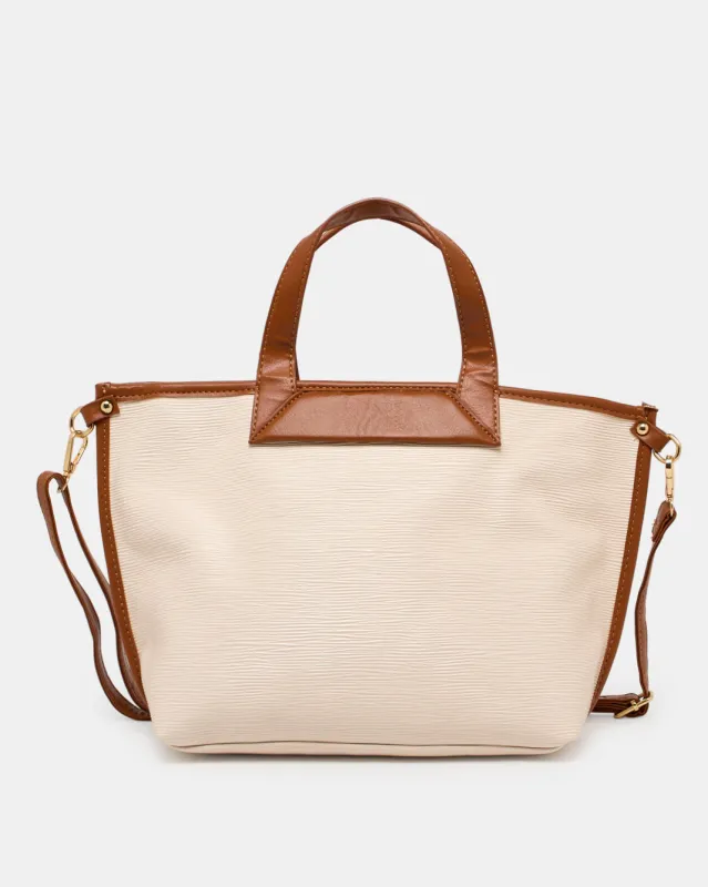 Women Beige Day Bag sold by Redtag
