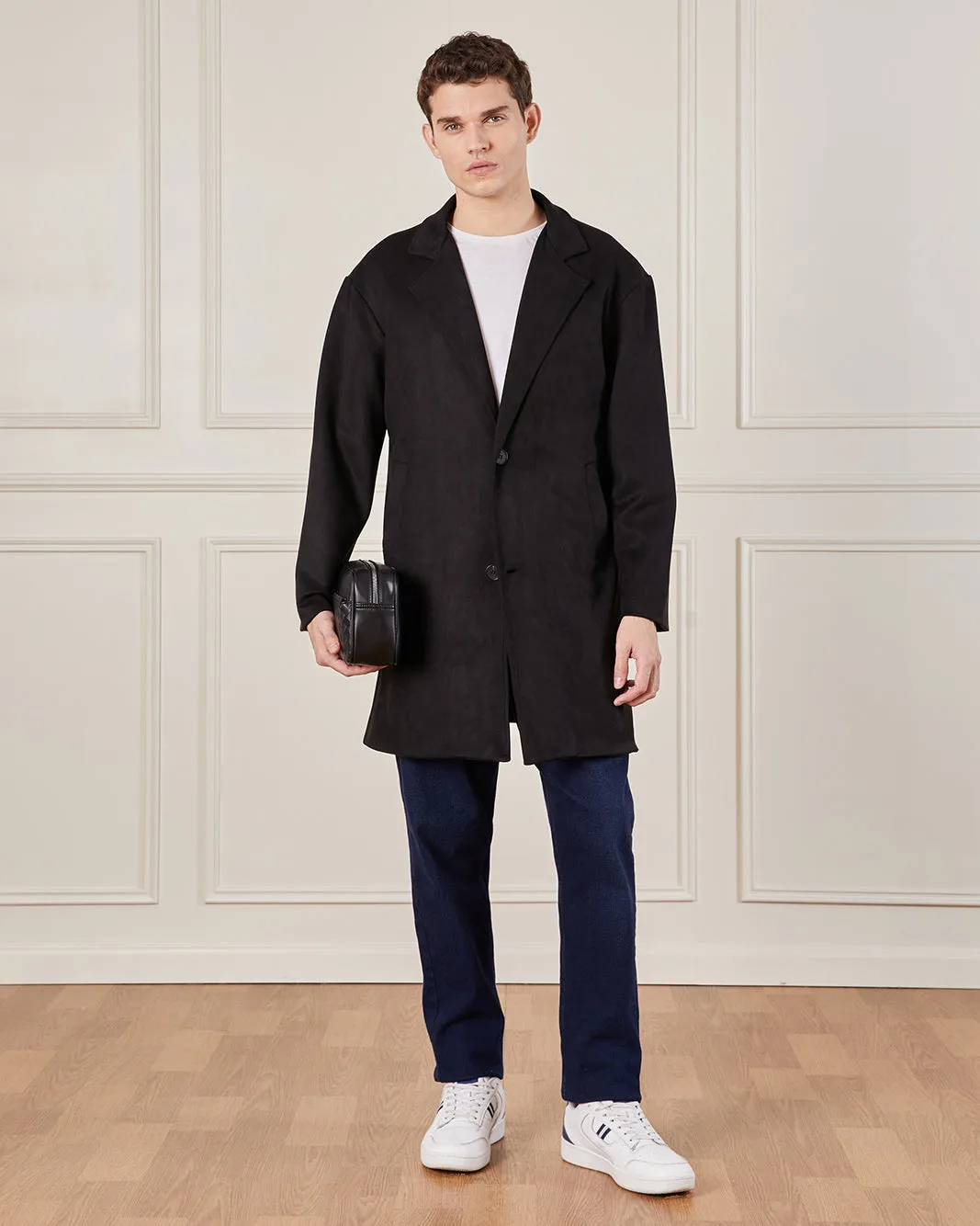 Men Brown Collared Trench Coat sold by Redtag product image thumbnail 2