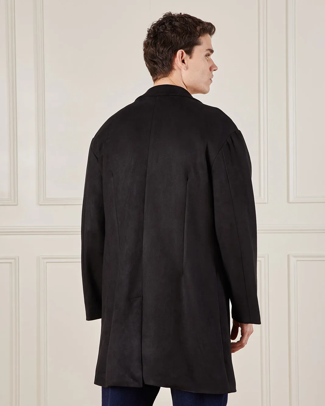 Men Brown Collared Trench Coat sold by Redtag product image thumbnail 3