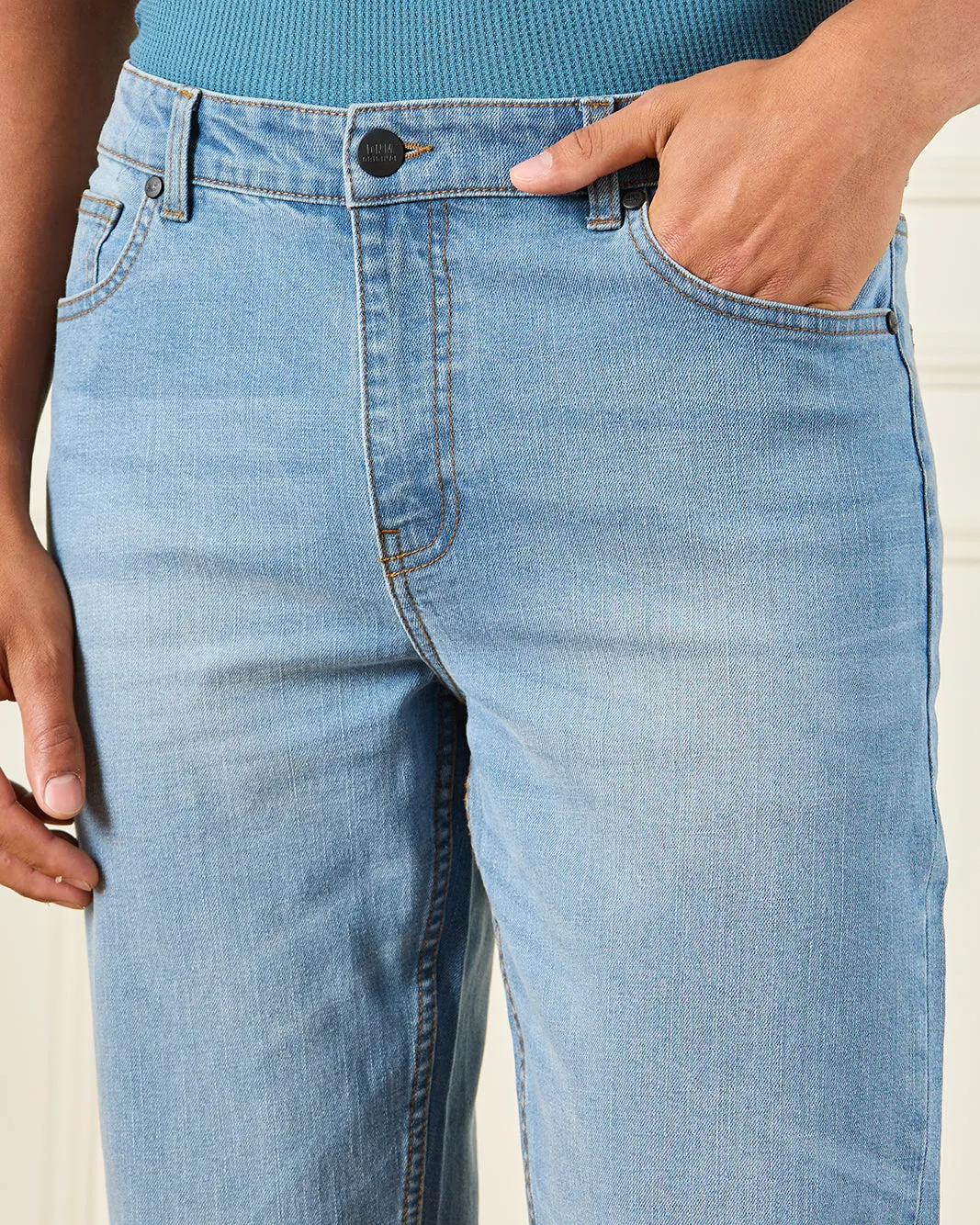 Men Blue Slim Fit Denim Jeans sold by Redtag product image thumbnail 4