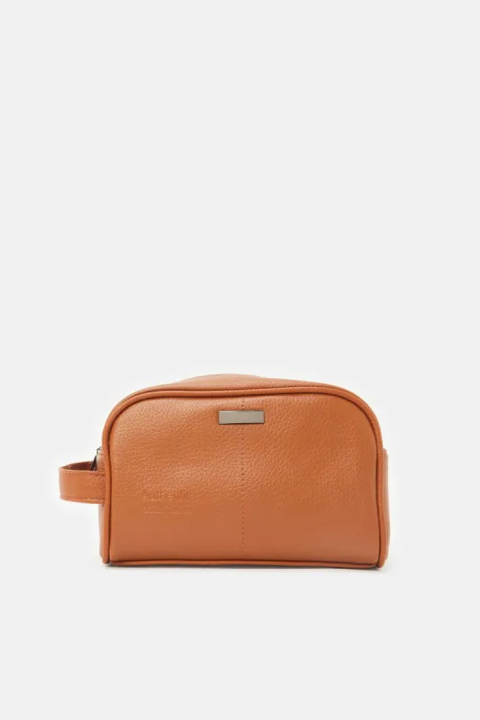 Men Tan Pouche sold by Redtag