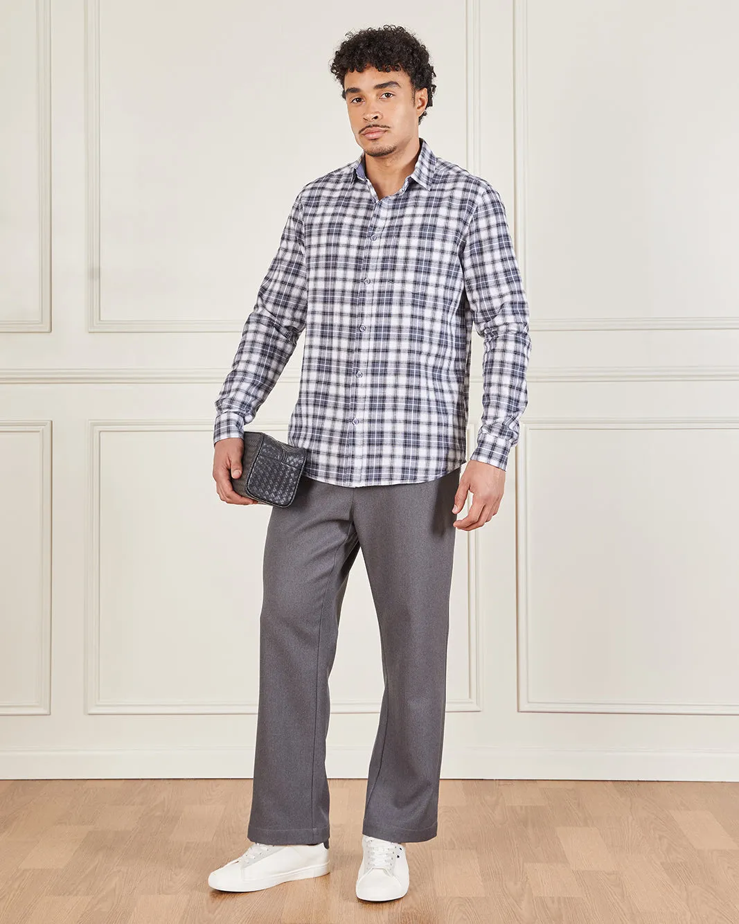 Men Grey Relax Fit Trouser sold by Redtag product image thumbnail 2