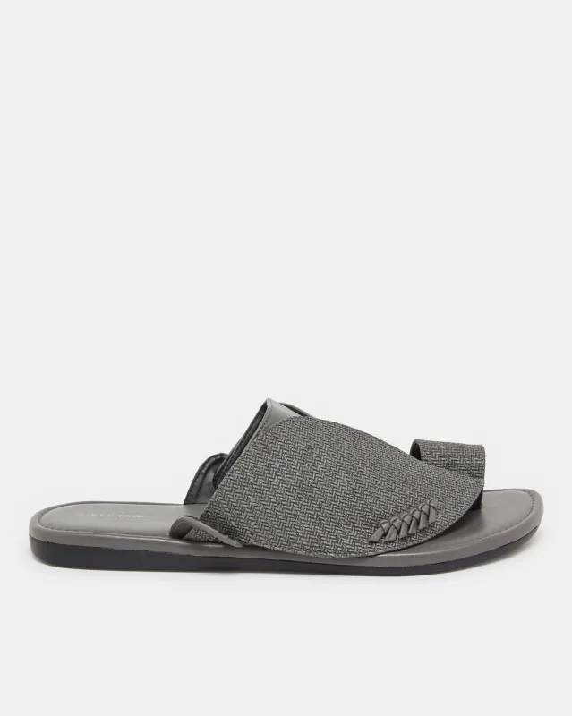 Men Grey Shirqui Traditional Sandals sold by Redtag
