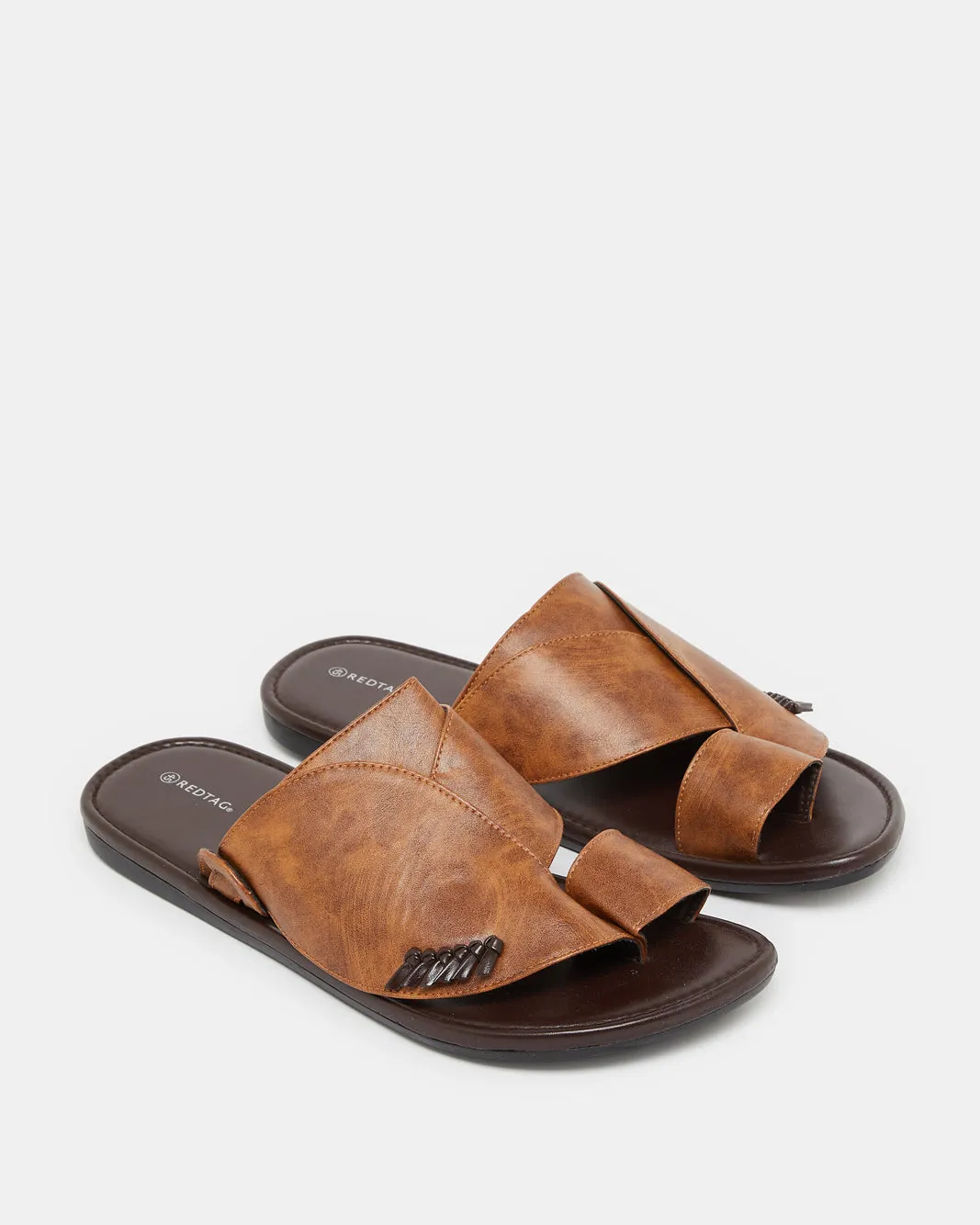 Men Brown Shirqui Traditional Sandals sold by Redtag product image thumbnail 2