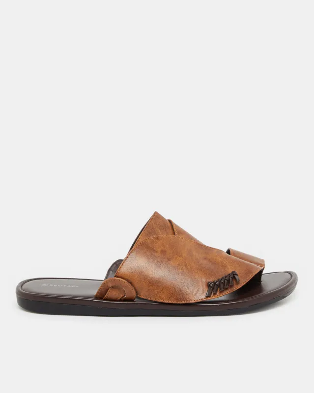 Men Brown Shirqui Traditional Sandals sold by Redtag