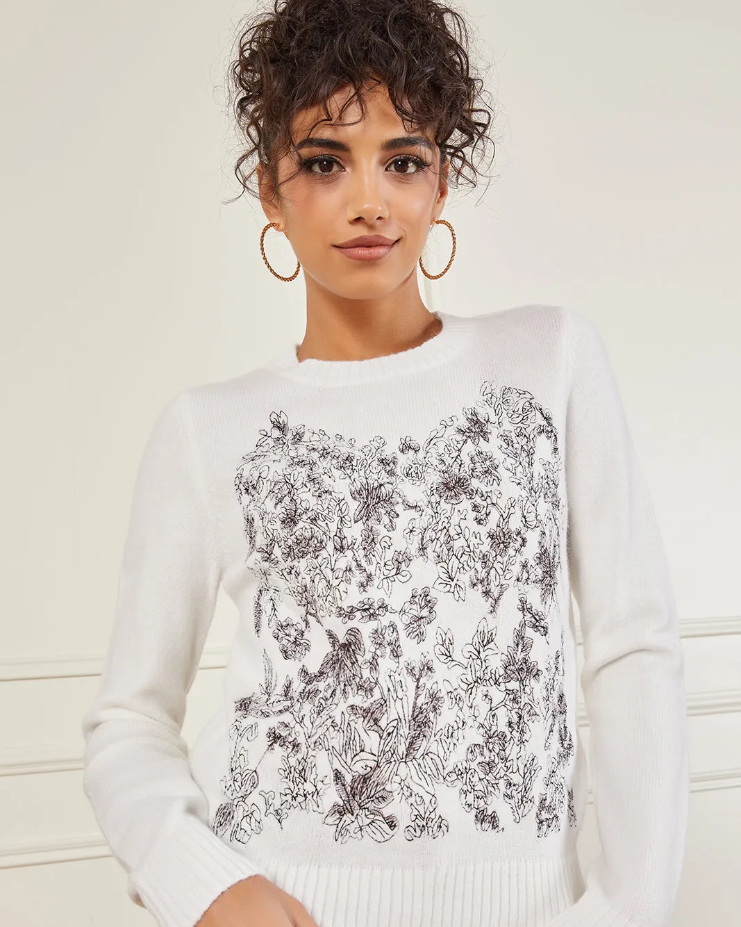 Women Ivory Embroidered Pullover sold by Redtag product image thumbnail 4