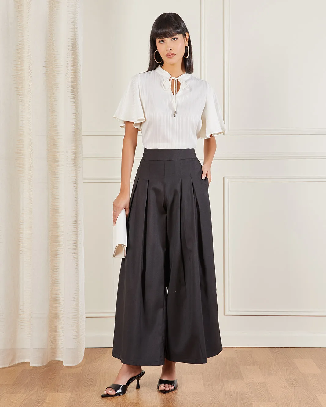 Women White Striped Blouse sold by Redtag product image thumbnail 2