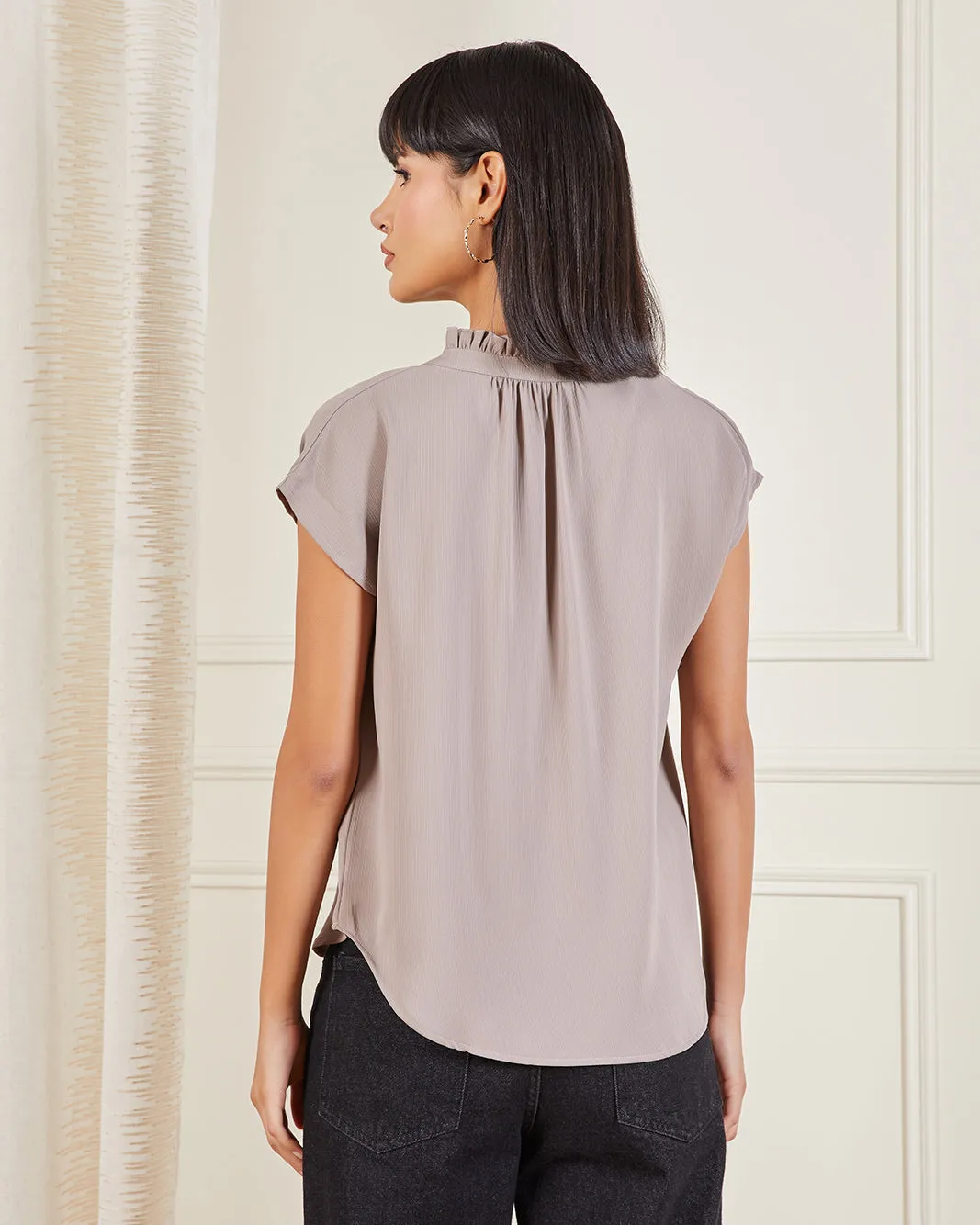 Women Grey Casual Blouse sold by Redtag product image thumbnail 3