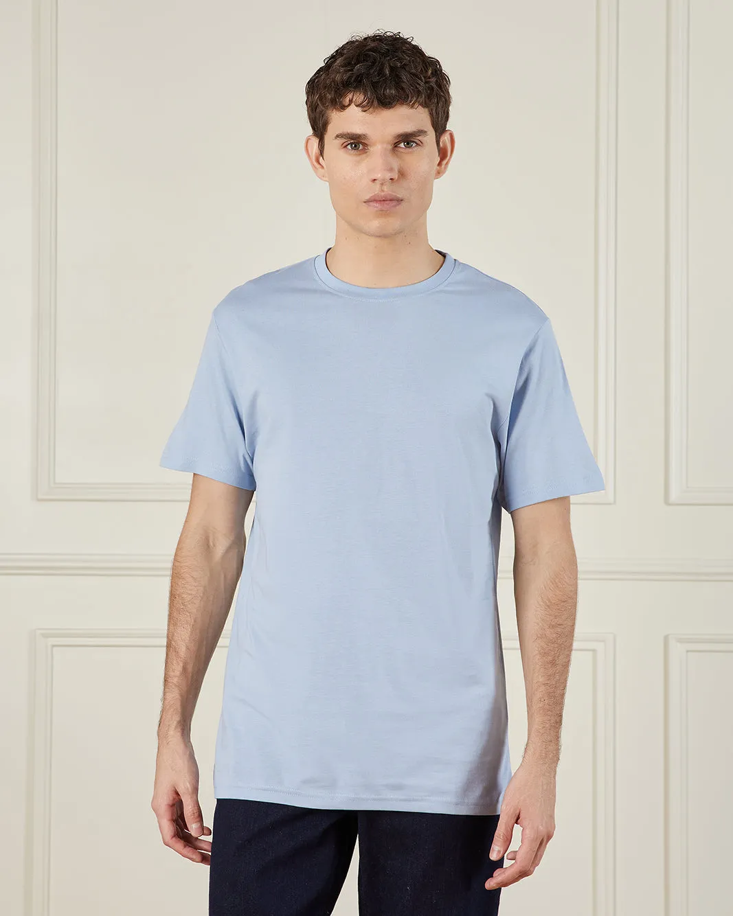 Men Blue Basic T-Shirt sold by Redtag