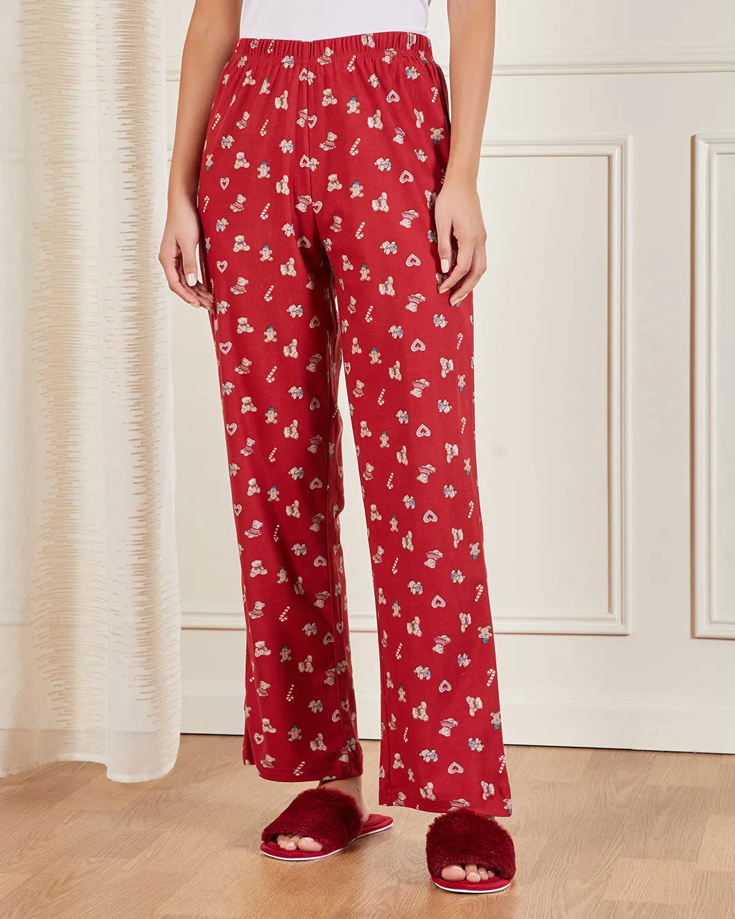 Women Red Heart Printed Pyjama Set (2 Piece) sold by Redtag product image thumbnail 3