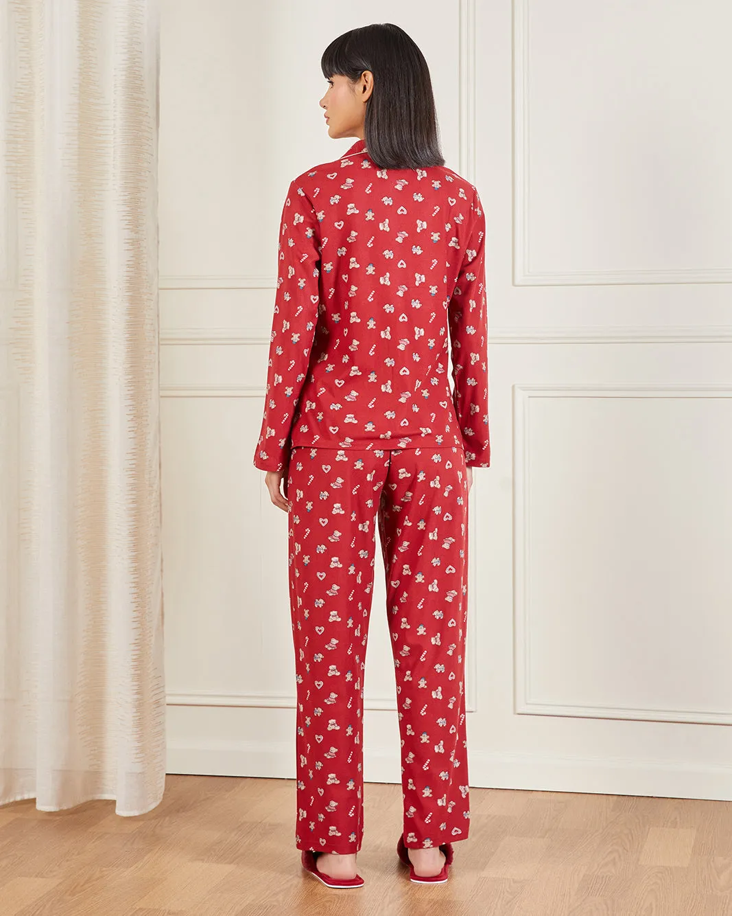 Women Red Heart Printed Pyjama Set (2 Piece) sold by Redtag product image thumbnail 5