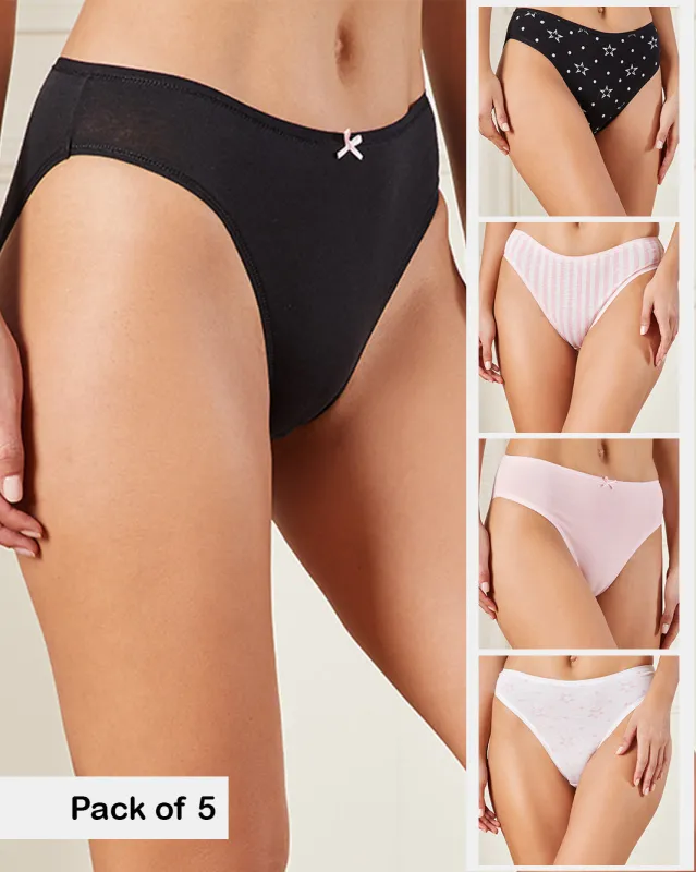 Women Assorted Bikini Brief Set (Pack of 5) sold by Redtag