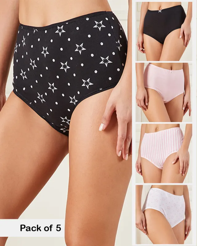 Women Assorted Full Brief Set (Pack of 5) sold by Redtag