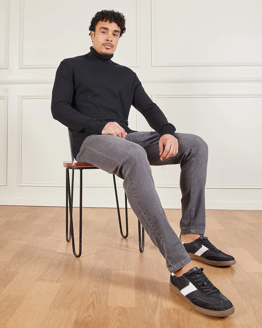 Men Black Turtle Neck Sweater sold by Redtag product image thumbnail 5