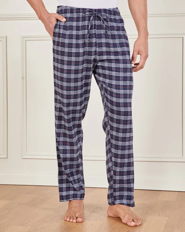 Men Multicolour Checkered Pyjama Bottom sold by Redtag