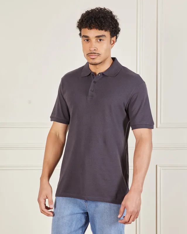 Men Brown Basic Polo T-Shirt sold by Redtag