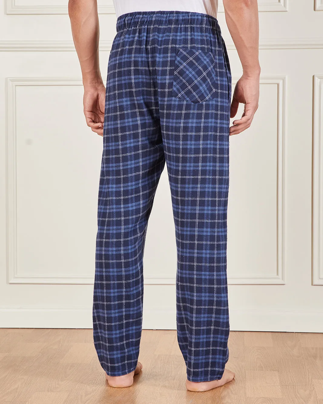 Men Navy Flannel Pyjama Bottom sold by Redtag product image thumbnail 3