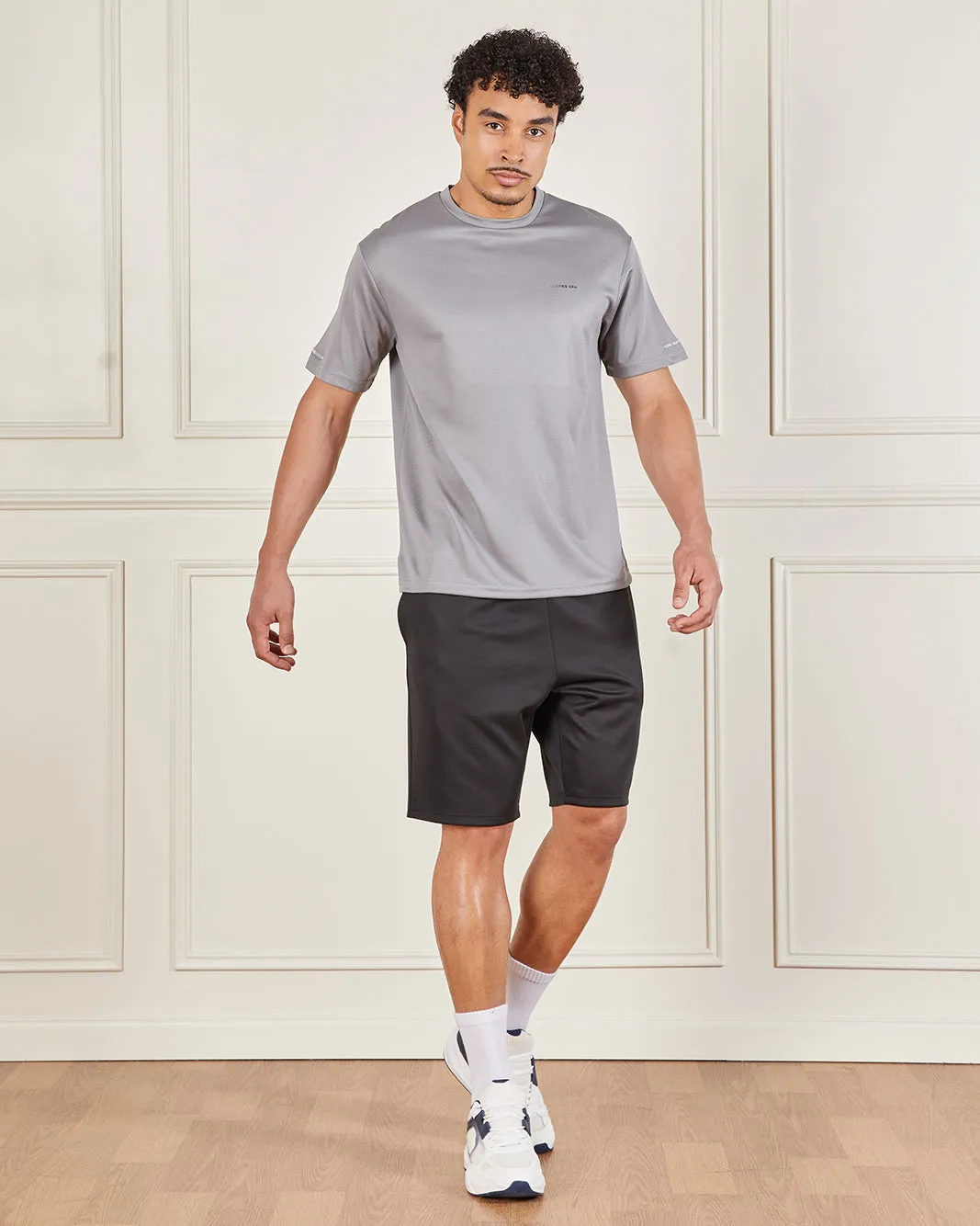 Men Grey Printed Active T-Shirt sold by Redtag product image thumbnail 2