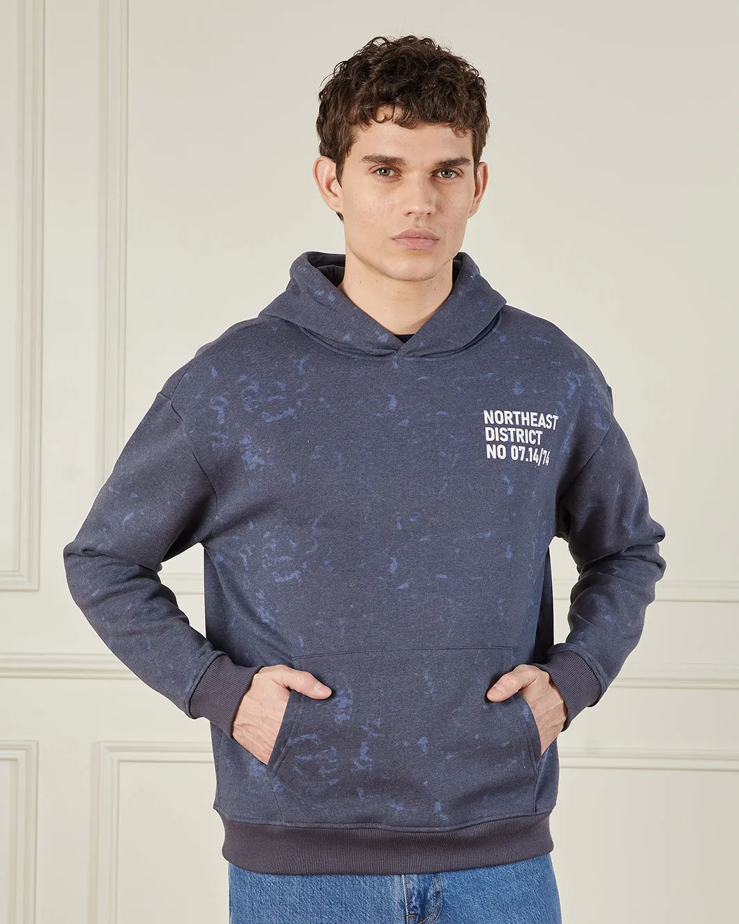 Men Grey Hooded Sweatshirt sold by Redtag