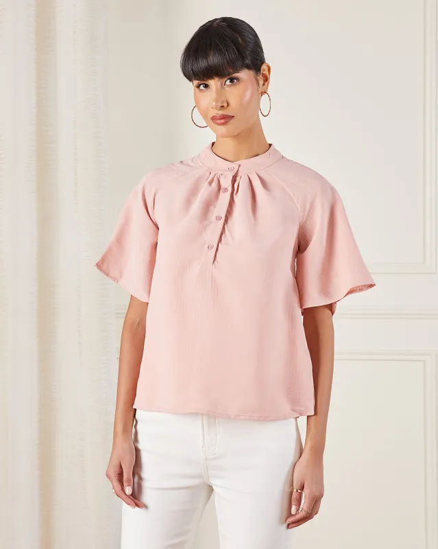 Women Pink Striped Blouse sold by Redtag