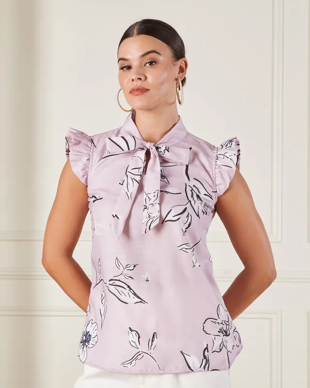 Women Pink Printed Casual Blouse sold by Redtag