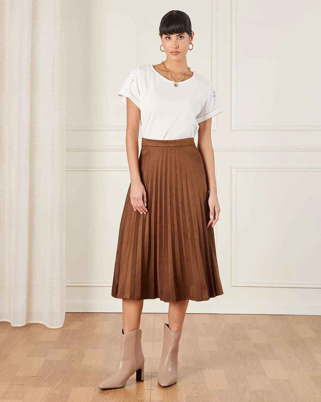 Women Ivory Floral Trim Jersey Top sold by Redtag product image thumbnail 2