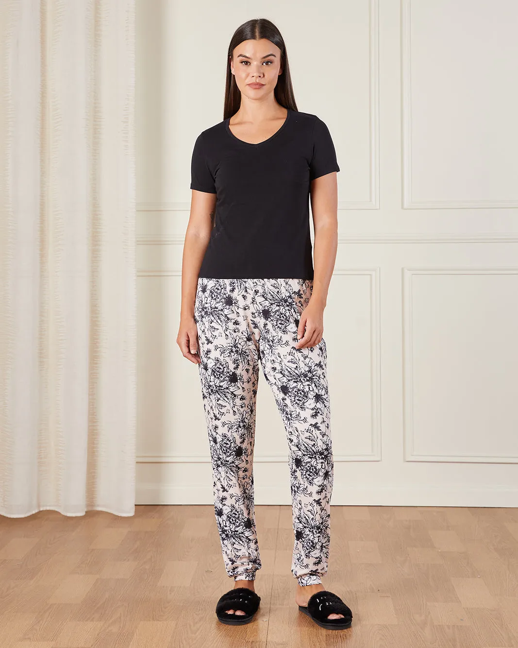 Women Beige Floral Print Pyjama Bottom sold by Redtag product image thumbnail 2